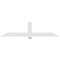 Ekena Millwork Eugene Architectural Grade PVC Gable Bracket, 96"W x 24"H x 4"D x 6"F, 6/12 Pitch GBP096X24X0406EUG00 - alternate 3